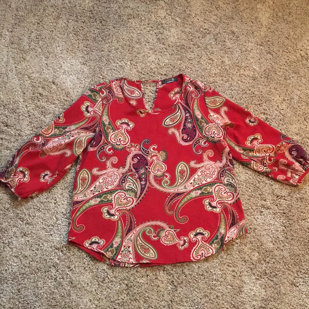 Paisley 3/4 Sleeve Blouse